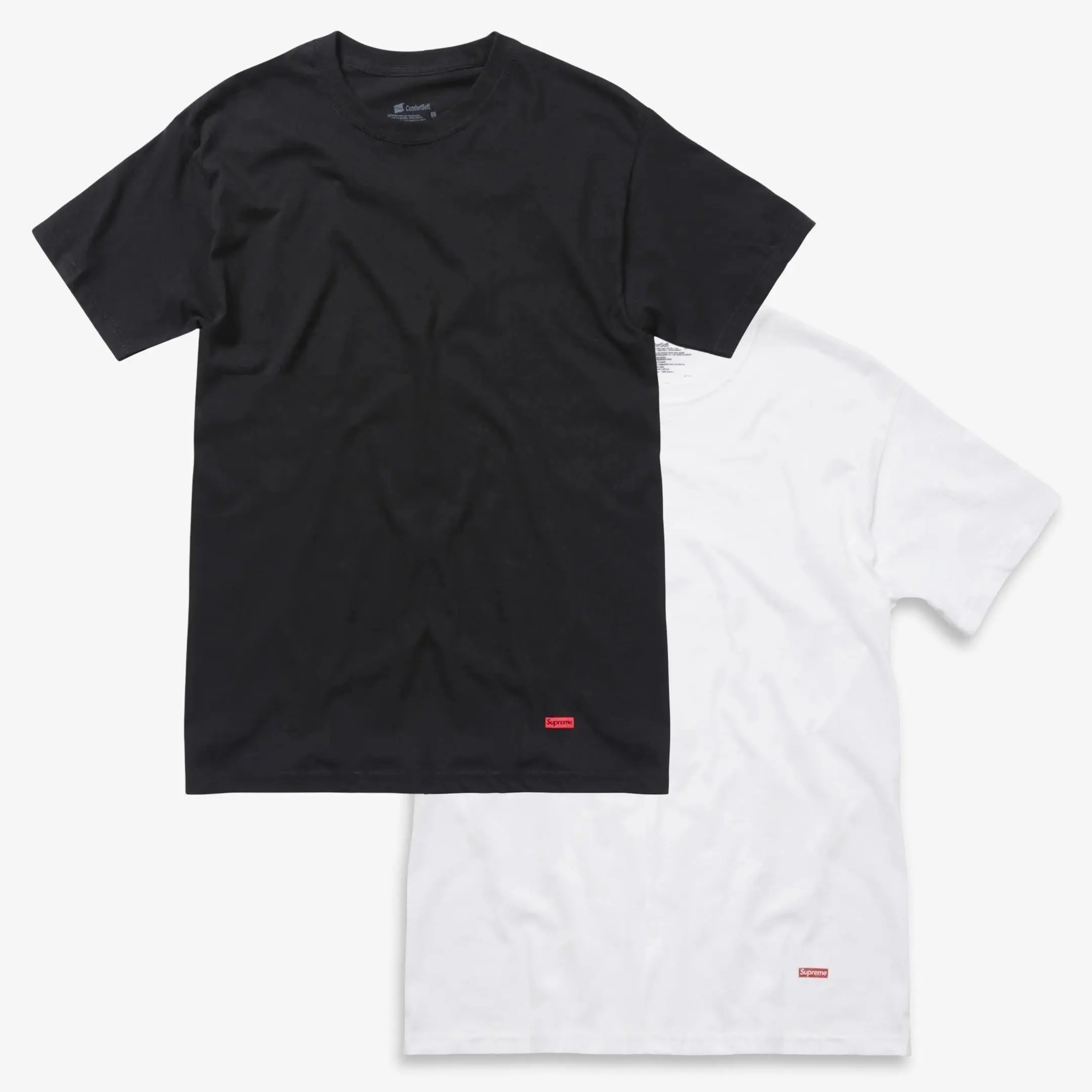 ✨コラボ・黒＆グレー全5枚✨Supreme✕‬Hanes TAGLESS T Supreme Hanes Tagless T-shirt Pack | Black | FARFETCH