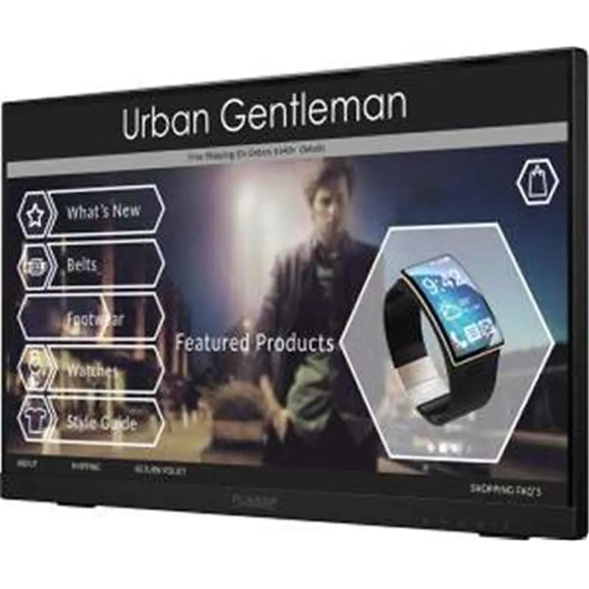 Planar 22-in Frameless Projected Capacitive Touch Screen LCD Monitor - Edge LED LCD Screen Display, Blue Light Filter, Full HD PC Monitor, 16.7M Colors for Desktop & Laptop Components