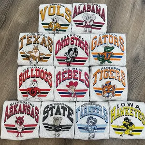 College Football All Team Shirts, University Teams T-shirt, Vintage Style Sports Fan Tee, Men Women University Football Apparel Gift