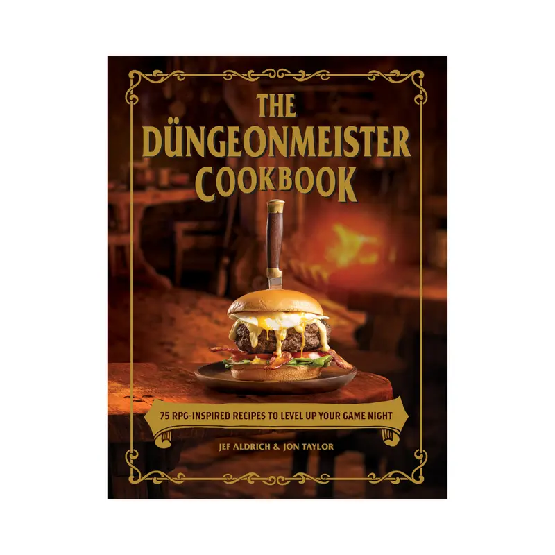 The Dungeonmeister Cookbook - Adams Media English RPG Cookbook, RPG-Themed Lifestyle & Hobbies Recipe Book for Cooking Enthusiasts, Game Night Recipes Including Candied Bacon, Pretzel PB Bites for Spellcasters