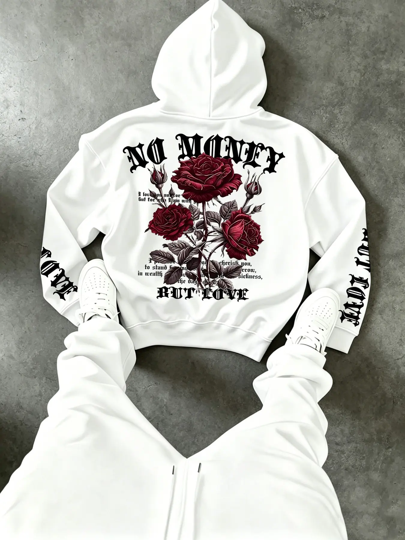 red flower hoodie - TikTok Shop
