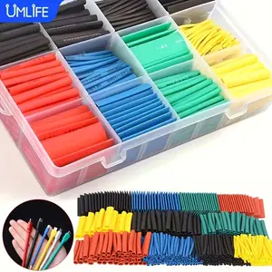 164/328pcs 2:1 Heat Shrinkable Tubing Insulation Polyolefin Shrinking Variety Tube Wire Cable Set