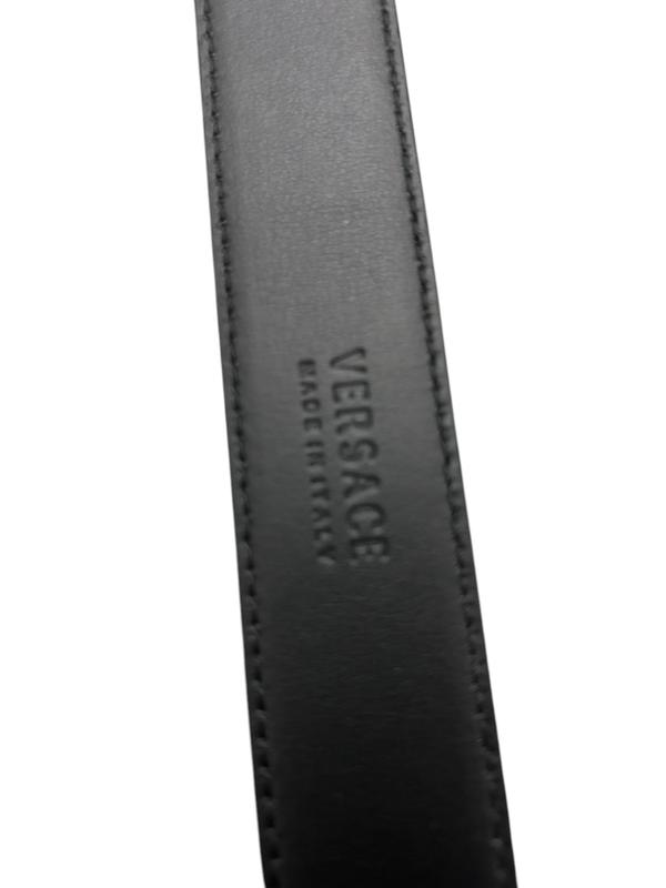 Pre-owned VERSACE Leather bag accessories Woman’s Medusa Black Belt