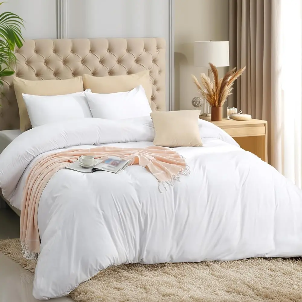 3-Piece Duvet Cover Set | Soft Lightweight Microfiber, Hotel Luxury, Zipper Closure, Cooling and Breathable, Wrinkle and Fade Resistant, All Season | Utopia Bedding
