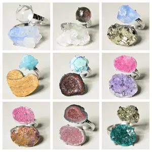 [No.434-442 Tray #16]Unique handmade crystal ring