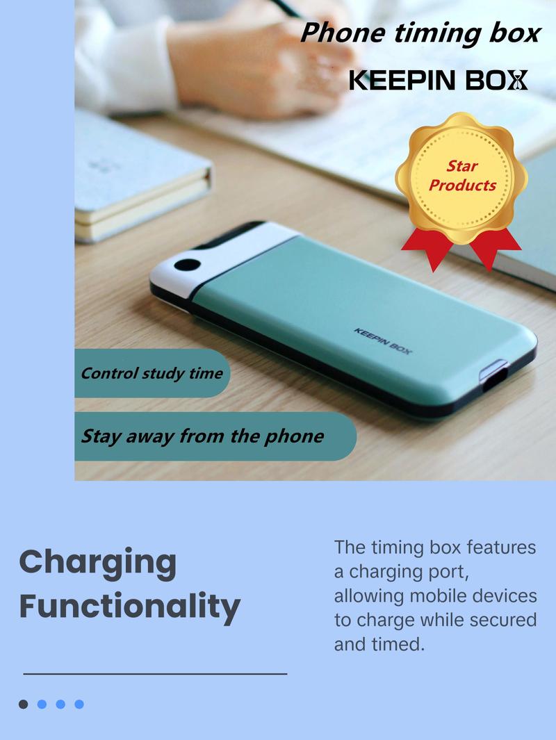 Portable Phone Timer Lock Box Self-Control Timer Locker for Smart Mobile Phone Addiction Students Self-Discipline Timing Lock