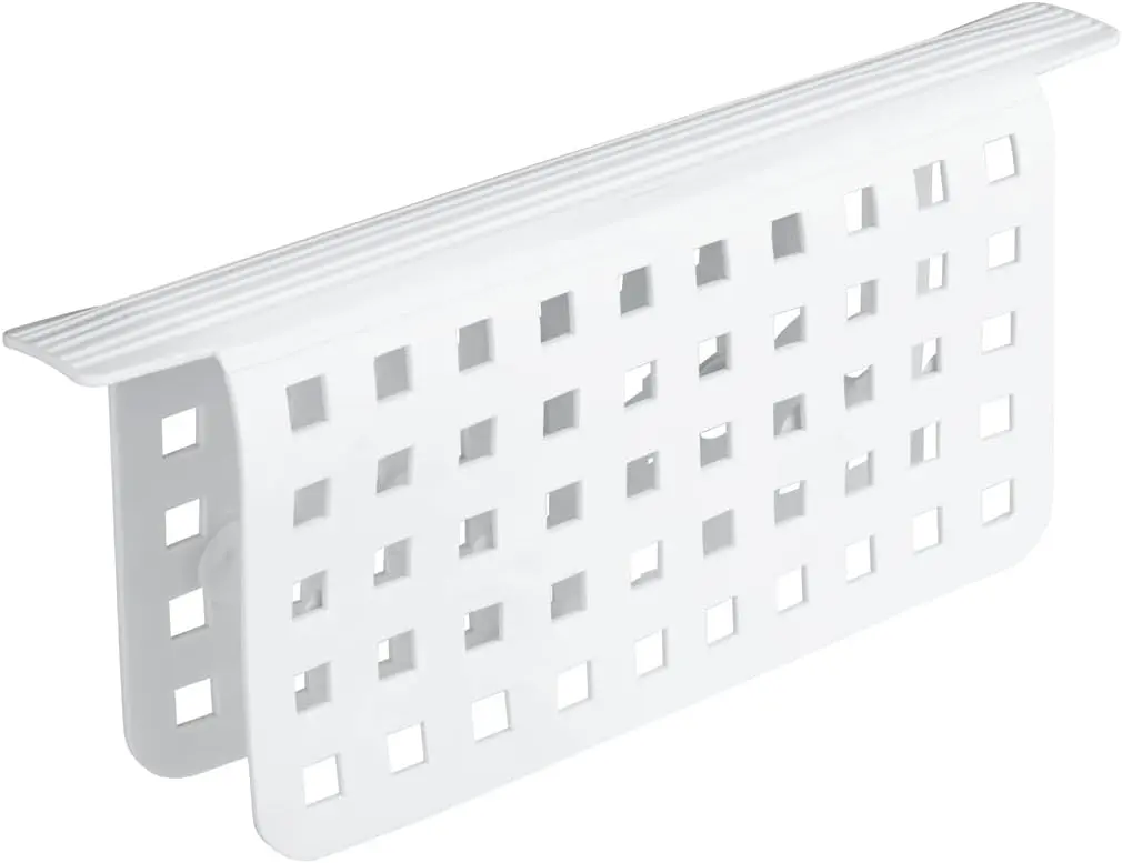Plastic Kitchen Mat Sink Protector, The Euro Collection - 11" x 12", White