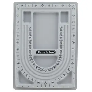 Bead Design Board – Gray Flocked | 9 x 13 in (23 x 33 cm)