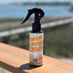 Warm Summer Sands Tropical Room Spray and Linen Freshener with Coconut Sandalwood Scent home freshener room spray refreshing Fragrance Homemade Product