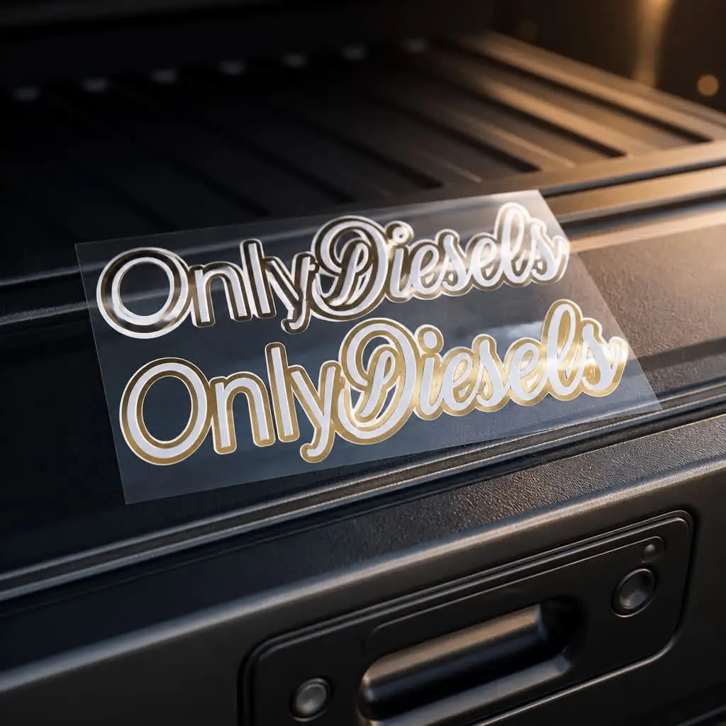 Only Diesels Car Sticker, Automotive Exterior Decal for Diesel Vehicle Enthusiasts