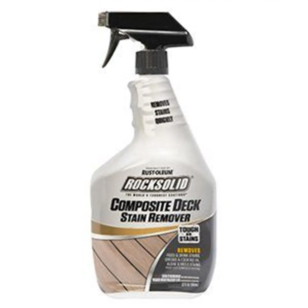 212 MAIN Rust-Oleum 259447 32oz Liquid Composite Deck Stain Remover Spray - Biodegradable, EPA-Safe, Non-Toxic, Residue-Free Solution for Deck Cleaning, Pet-Safe Odor Control, Food & Drink Stain Removal