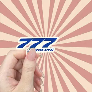 Boeing 777 adhesive tape sticker - self-adhesive matte surface sticker, cartoon airplane design, used for trucks, vans SUV、 Motorcycles and motorcycles, durable single use external accessories, motorcycle stickers, strong graphics, easy to use