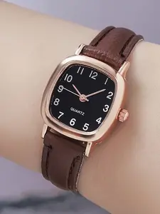 A delicate and exquisite quartz wristwatch for women, featuring a simple digital display and a feminine strap, Casual Watch