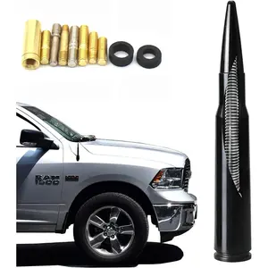 Durable Billet & Aluminum Universal Car Antenna Black Replacement for Ford Dodge Chevrolet GMC Jeep Toyota Trucks Essential Car Accessory Compact 5.5 Inches Rugged 6061 Billet Aluminum Easy Installation