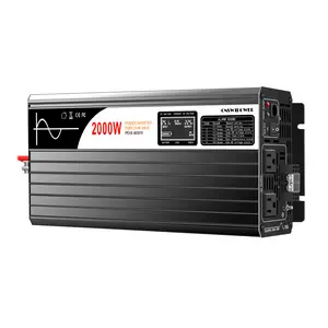2000W dc12V 24V 48V 36V to ac 120V Pure Sine Wave power Inverter