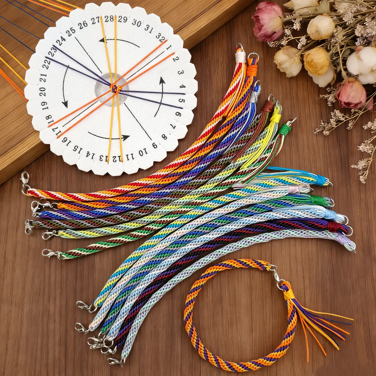 Bracelet Making Kit with Nylon String, DIY Crafts for Adults Beginners, Meaningful Gifts for Family Friends Teens friendship Diy With Charms Diy Kits