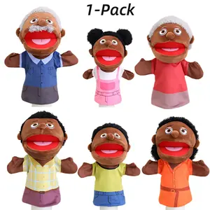 Family Hand Puppet Set Family Members Puppets with Movable Mouth Soft Plush for Boys and Girls Teens Kids Storytelling Play School Teaching Preschool Super Soft Fluffy