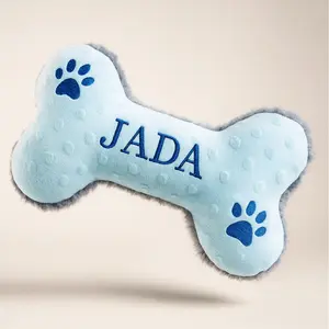 Personalized Jumbo Dog Bone Toy – Handmade Squeaky Gift