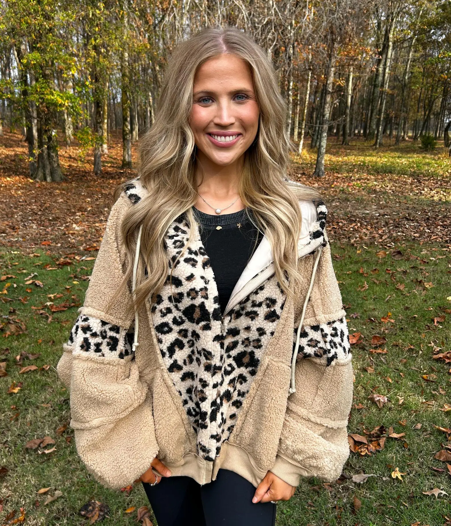 Leopard Fleece Jacket