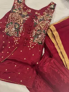 New 3pcs silk MUSE inspired Pakistani, Indian formal dress S38, M42, L46