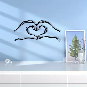 Vintage Home Heart Metal Wall Art, Decorative Iron Sculpture Mural, Perfect for Living Room, Ideal Valentine's Day Decor, Great Parent Gift