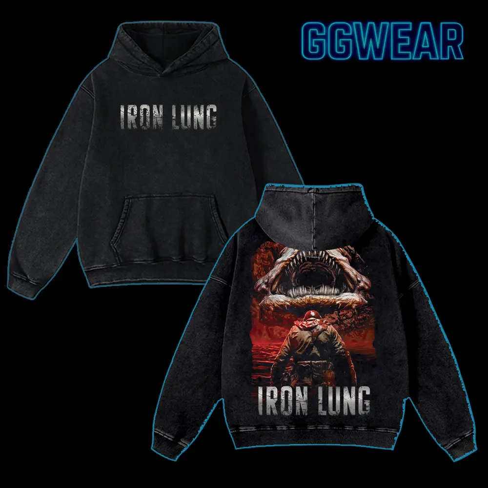Iron Lung horror movie explained Washed Tshirt, Tanktop, Hoodies, Unisex Streetwear, Vintage Heavyweight Crew Neck Tee, men's t shirts