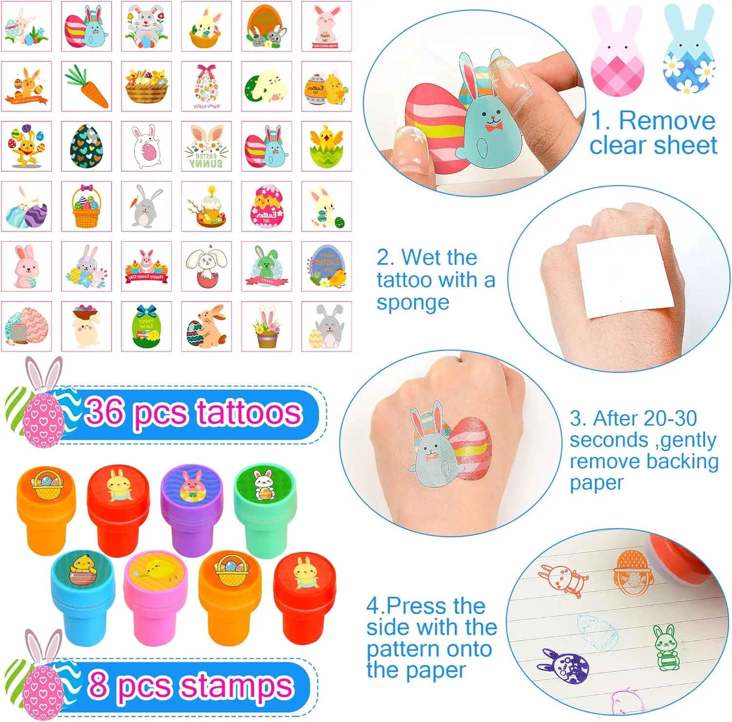 100 Pack Easter Egg Fillers, Easter Basket Stuffers for Kids Boys Girls, Easter Party Favors Assorted Toys, Easter Egg Hunt, Easter Gift Goodie Bags Stuffers Filling Treats Classroom Prize