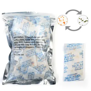 LotFancy 10 Gram Pack of 32 Silica Gel Packets Desiccant Dehumidifiers Moisture Absorber for Home & Household Items Mold Mildew Remover