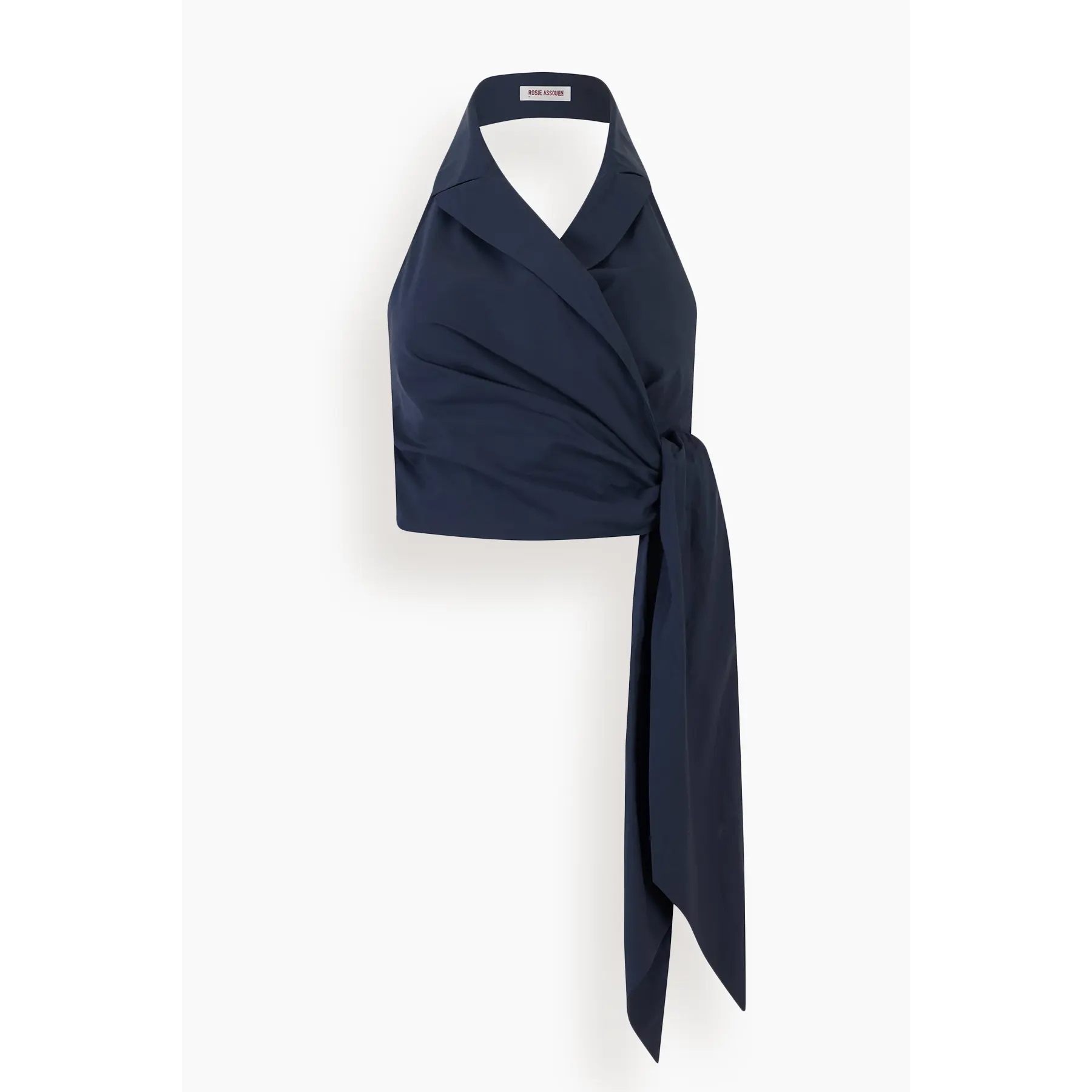 Wrapped Up Halter Top in Navy