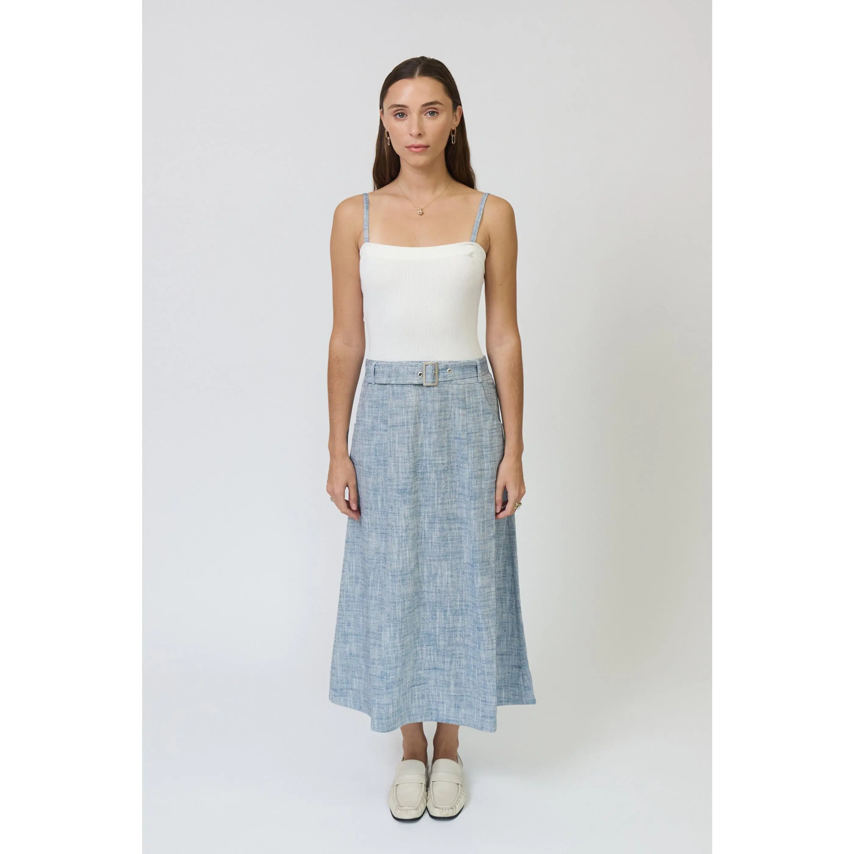 Serena Belted Twofer Dress