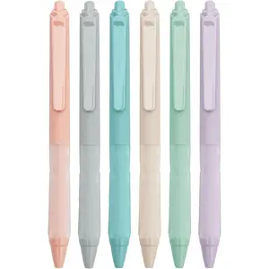 Ballpoint Pens Medium Point 1mm Black Pen with Super Soft Grip Ball Point Pen for Men Women Retractable Pens (6-pack)