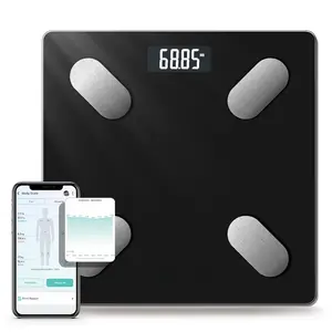 L-KBB002   Smart Scale for Body Weight Body Composition Monitor, Bathroom Digital Weighing Scale with BMI, Body Fat, Muscle Mass, Accurate Bluetooth Home User Health Equipment Sync Apps
