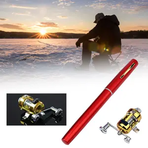 Portable Aluminum Alloy Pen Fishing Rod Compact Carbon Mini Travel Rod for Trout Panfish Lightweight Telescopic Fishing Pole Great Gift for Fishing Enthusiasts