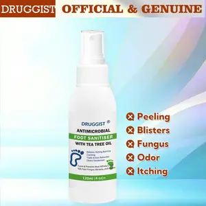 Toe Nail Fungus Treatment Spray Tea Tree Oil Foot Care Solution Restores Discolored Brittle Nails Relieves Athletes Foot Itching Burning Sensations Odor Control