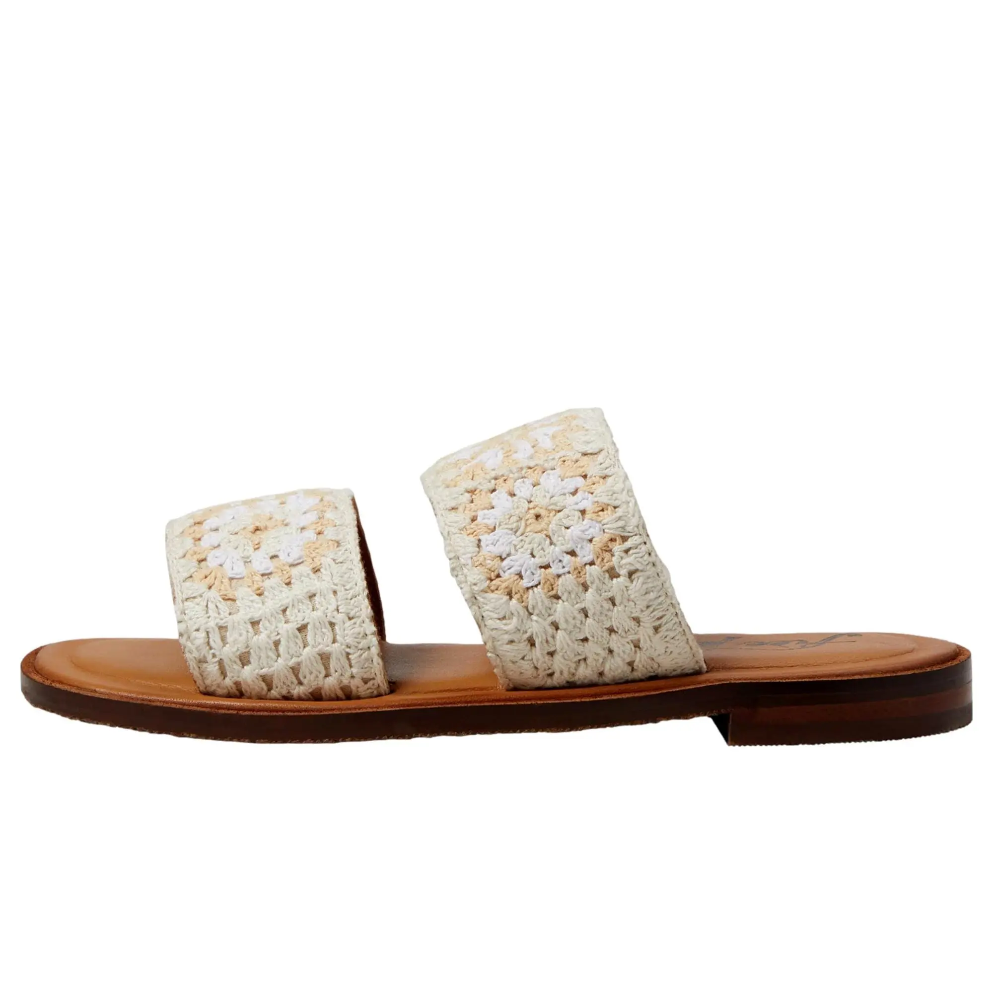 Free People Juliette Crochet Sandal Ivory Combo  OB1639876-103 Women's