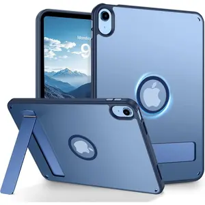 Case for iPad (A16) 11th Generation 11 Inch 2025/ iPad 10th Generation 10.9 Inch 2022, with Invisible Portrait/Landscape Stand Hard Translucent Matte  Protective Cover, Blue