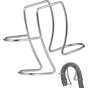 Universal Washing Machine Drain Hose Holder Adjustable Utility Sink Clamp Hook Stainless Steel Laundry Tub Hose Guide Clip Fits All Drain Hoses