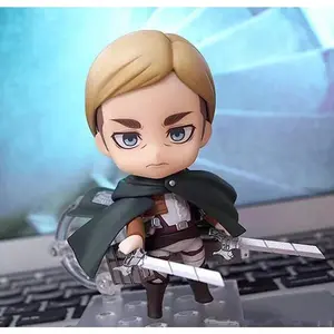 10cm Attack on Titan Erwin Smith Hange Zoe 1123# 775# Anime Action Figure Toys Doll Collection Christmas Gift