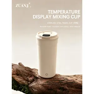 Charging Version Electric Mixer Cup 2026 New Food Grade Automatic Coffee Cup Soy Milk Maker Double Drink Straw Sports Water Bottle