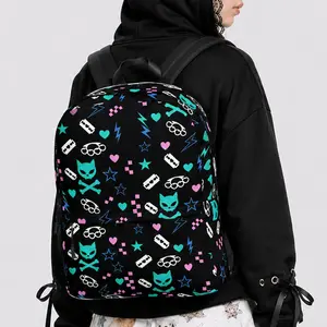 Scene Kid Emo Backpack | Y2K Kawaii Goth School Bag