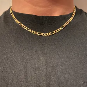 Solid Real 14k Gold Figaro Chain 18in 4mm