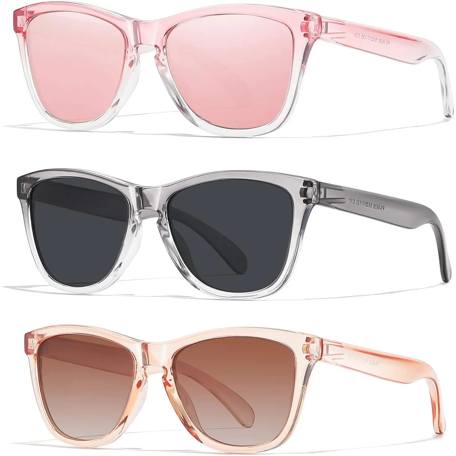 Grey+pink Clear+brown