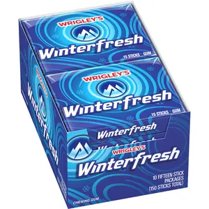 Wrigley's Winterfresh Chewing Gum Bulk 15 Sticks Pack With Long-lasting Flavor