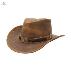 RESISTANCE Premium Australian Style Leather Cowboy Hat | Shapeable Outback Hat for Men and Women arthur  morgan  hat cowboy  hats