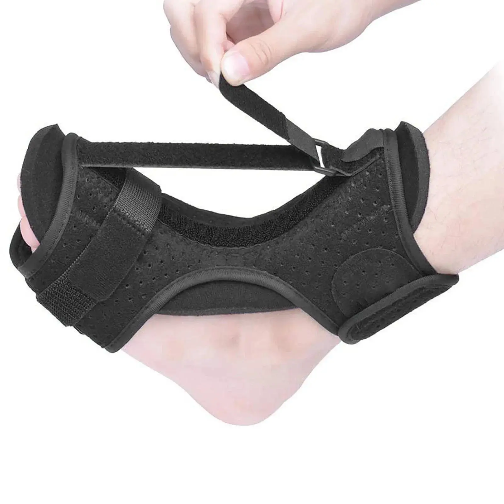 Night Foot Support Fasciitis Night Foot Splint Steel Sheet Plate Adjustable Achilles Tendonitis Foot Drop Orthotic Brace Ankle Protective Compression Brace