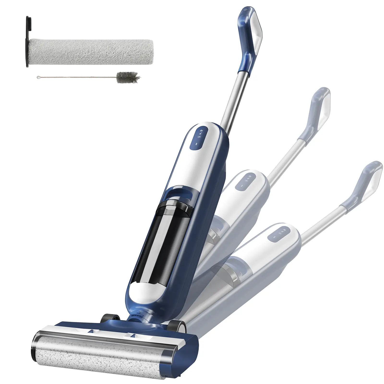 summerwins 2-in-1 Wet-Dry Hard Floor Cleaner - Cordless Vacuum Mop with Smart Self-Cleaning, ECO/Turbo Modes, Dual Tank System, Anti-Tangle Design, Cordless Cleaning & High-Speed Flush and Spin Cycle