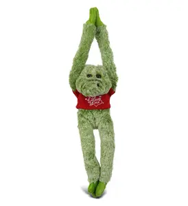 DOLLIBU Red Alligator Plush Stuffed Toy - Polyester Material, Super Soft, Long Arms, "I Love You" Shirt, Adults Bedroom Accessories, Apartment Accessories Bedroom