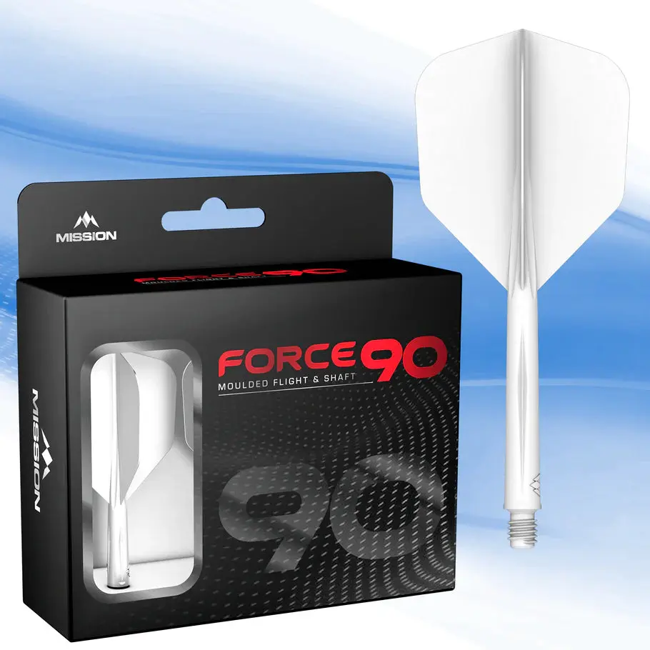 Mission Force 90 - Molded Flight & Shaft System - White - Standard No6 - Tweenie