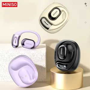 MINISO MS156 Ultra Open-Back True Wireless Bluetooth Earbuds High-Fidelity Stereo Sound IPX5 Waterproof Sports-Style Ear Tips Solar-Powered Anti-Theft Mount for Nest Cam Translation Earphones