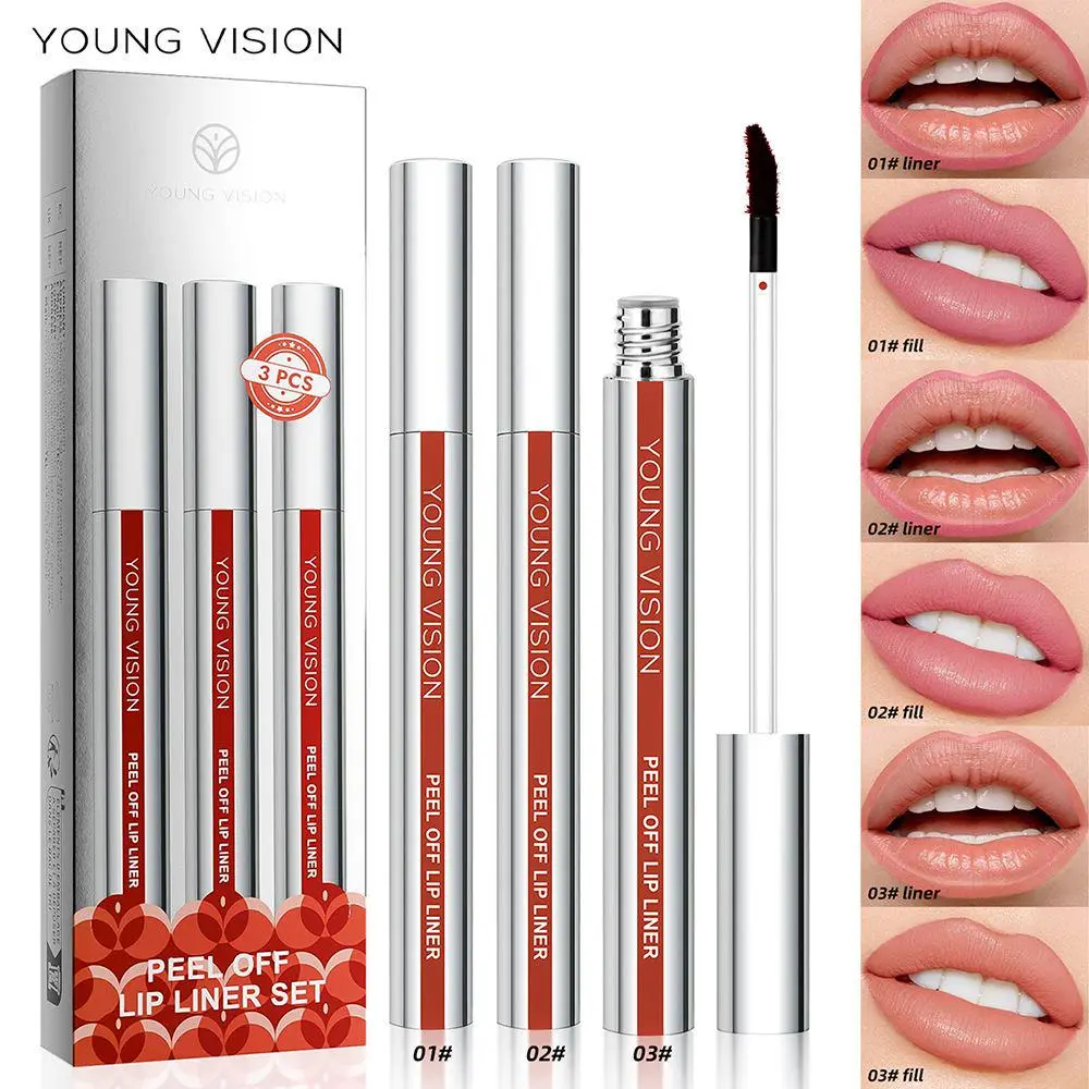 mothers day gift Long Lasting Tattoo Lip Gloss Peel Off, 3 Counts/set Waterproof Non-sticky Glossy Lipstick, Nourishes All Skin Types, Great for Gift, Makeup, Lip Stain, Cosmetic 3Counts/Set non-stick cup transfer diy eyelash extension